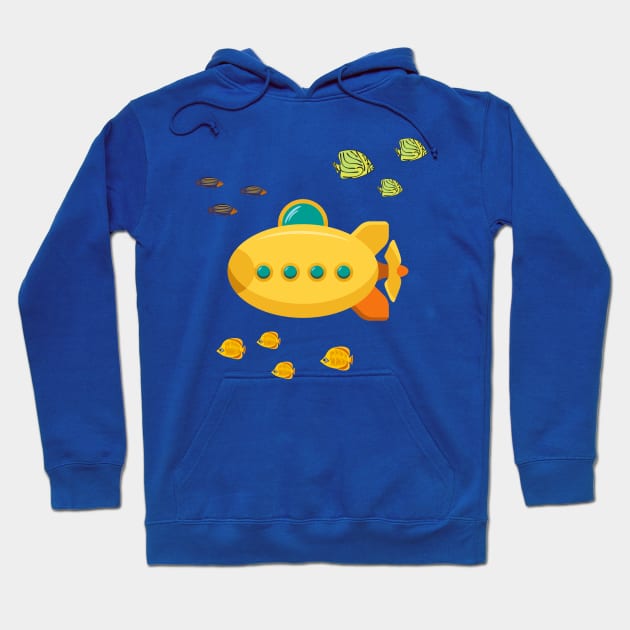 Yellow submarine Hoodie by lakokakr